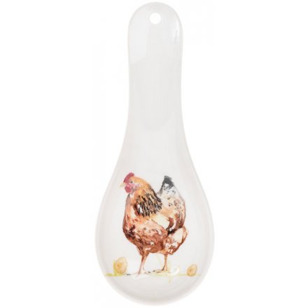 Country Chicken Spoon Rest