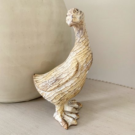 Posed Resin Duck  Bring a Country Charm to your interior with this delightful standing duck ornament 
