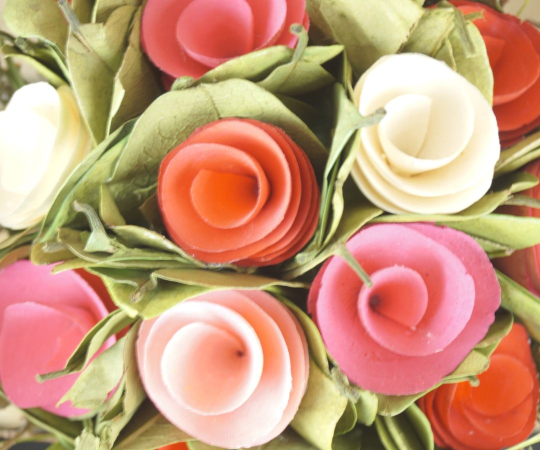 Pink Rose Bouquet 42625 Interior Decor / Artificial Flowers