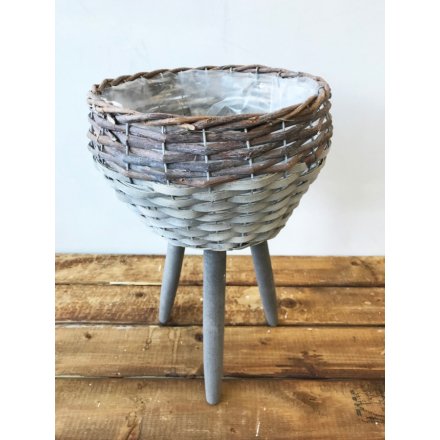 Willow Planter on Stand, 30cm