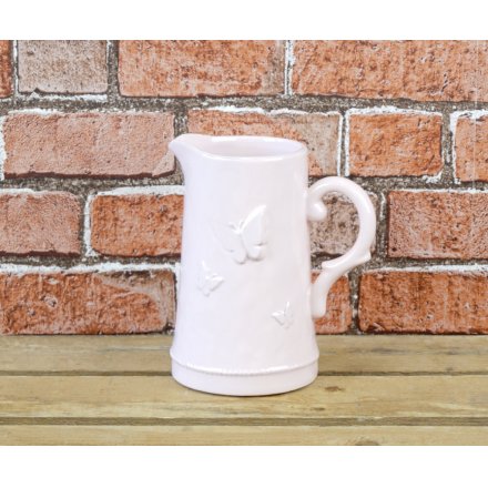 Pink Butterfly Jug 