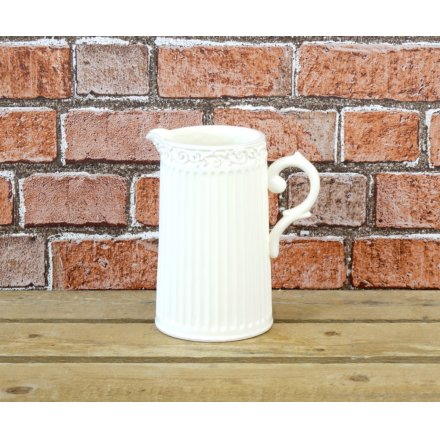 Ceramic Jug Cream 42649 Interior Decor Jugs Vases