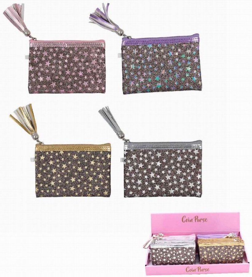 LP43178 / Glitter Star Coin Purse, 4a 42821 Fashion Accessories