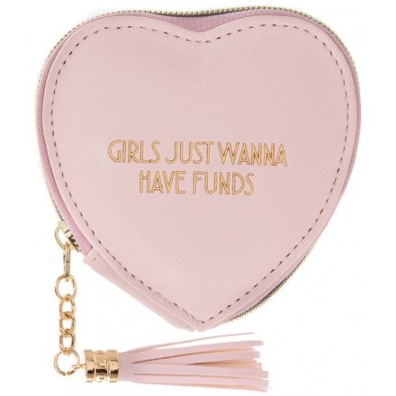Heart Purse Girls Wanna Pink 10cm