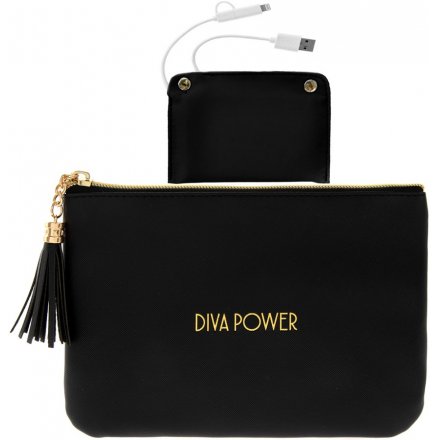Black Phone Power Bank and Purse 