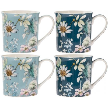 Daisy Meadow Mugs, Set 4