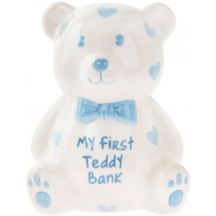 My First Teddy Bank Blue, Small