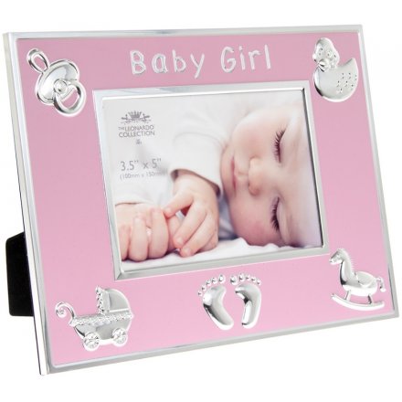 Silver Photo Frame, Pink