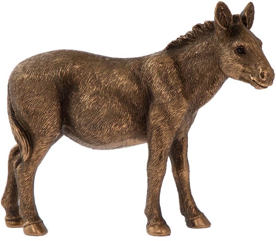 LP43115 / Bronze Donkey Figure, 17cm 42873 Interior Decor / Home