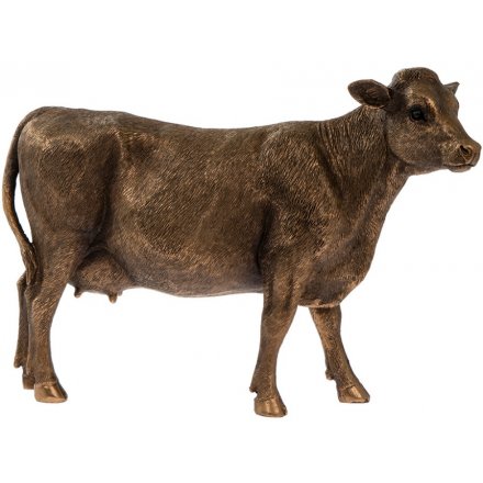 Bronze Cow Figure, 26cm