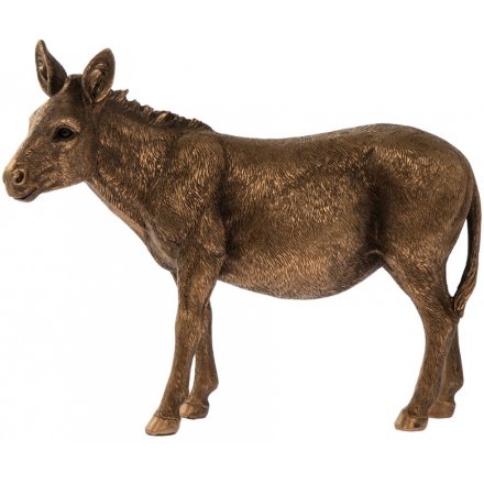 Bronze Donkey Figure, 26cm
