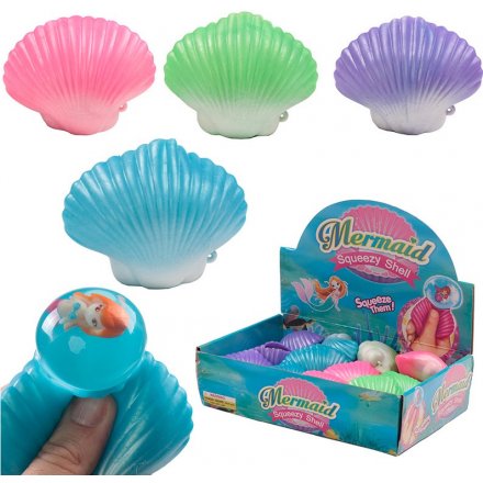 Squeezable Mermaid In A Shell