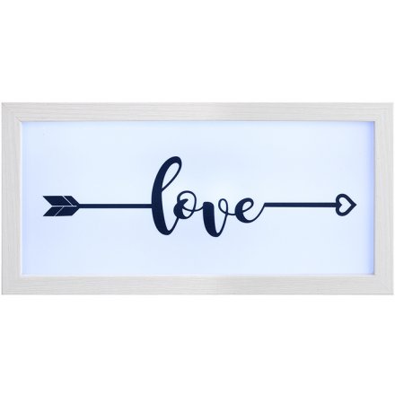 Light Box Frame - Love Arrow
