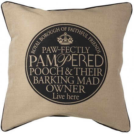 Cushion - Pampered Pooch 45cm