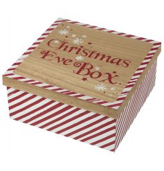  Pack up the essentials of a cozy Christmas eve into this charming decorative box