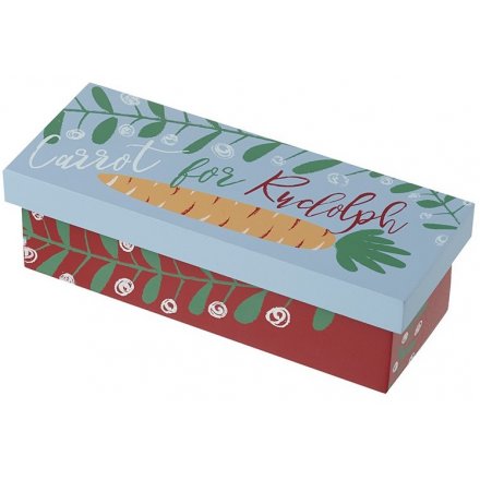 Carrot For Rudolph Wooden Gift Box