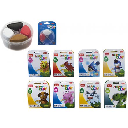 Air Dry Modelling Clay Packs, 8ass