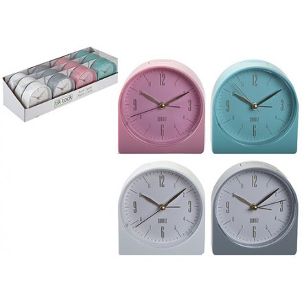 Arch Coloured Alarm Clocks, 4ass
