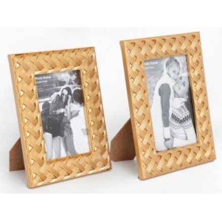 5x7 Gold Weave Photo Frame