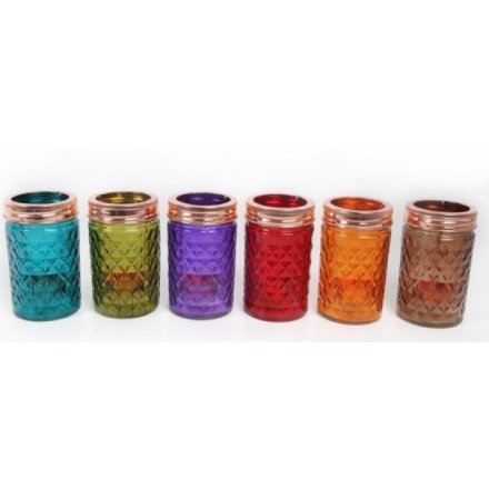 Colourful Moroccan Candle Holders