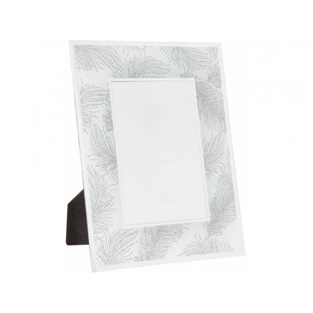  4 x 6 Silver Feather Photo Frame