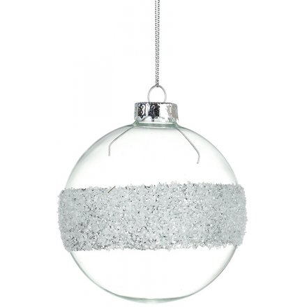 Hanging Glass Bauble 8cm