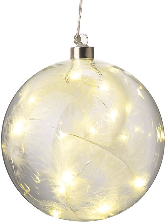 LED Feather Bauble Christmas Decorations / Baubles Noël & Co