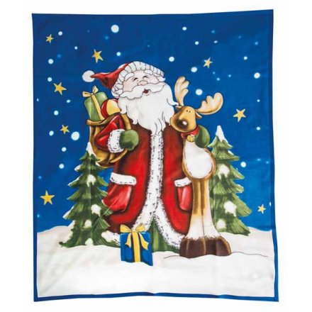 Santa Fleece Blanket 160cm XL