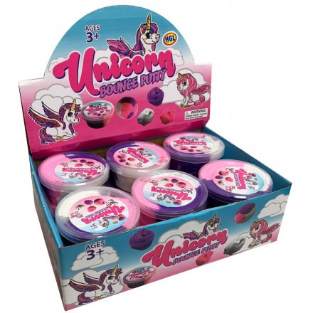 Trendy bouncing putty unicorn themed