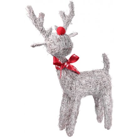 Rattan Standing Reindeer, 51cm