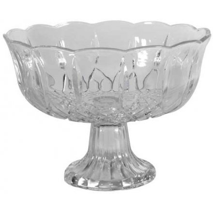 Vintage Glass Bowl, 18cm