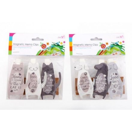 Pack 3 Magnetic Animal Clips