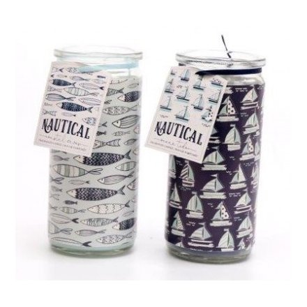 Nautical Scented Candle Tubes, 14cm 