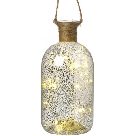 Mottled LED Glass Bottle