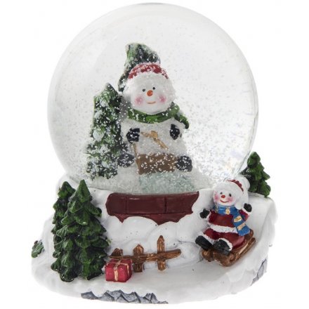 Snowman Snow Globe, 8cm