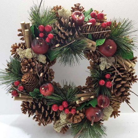 Red Fruits Wreath, 30cm