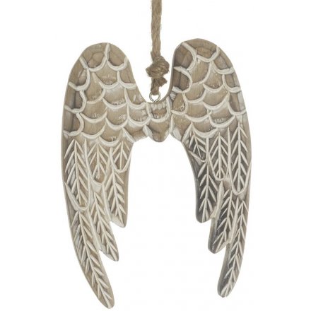 Wooden Angel Wings