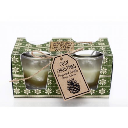 Scented Pine Candles, Set 2