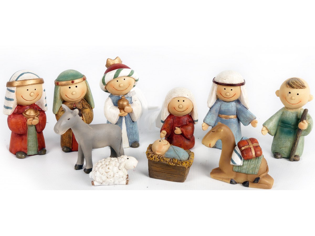 XMN0677 / 10 Piece Nativity Set | 43795 | Christmas / Kids and Nativity ...