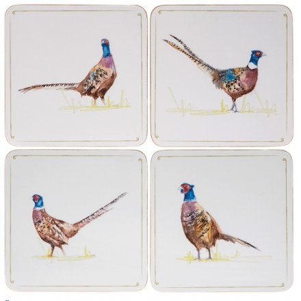  Pheasant Coasters, Set 4