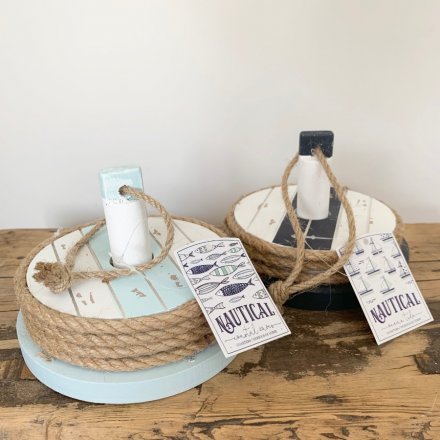  Bring a touch of seaside to any home interior with these chunky rope finished wooden coasters 