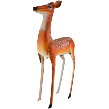   Bring a beautiful woodland touch to your garden displays with this delicately hand finished standing deer ornament 