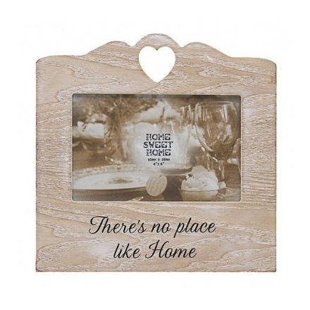Rustic Wooden Sentiments Frame - Home