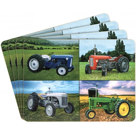 Set of 4 Tractor Placemats
