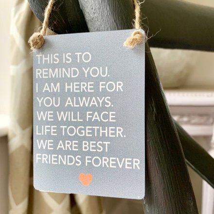  With a grey base tone and block white script text, this charming hanging decoration is part of our wide range of Mini D