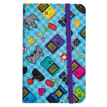A graphic notepad with emoji icons detailed. A unique gift item for gaming enthusiasts. 