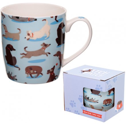 An attractive dog squad design mug depicting a variety of breeds.