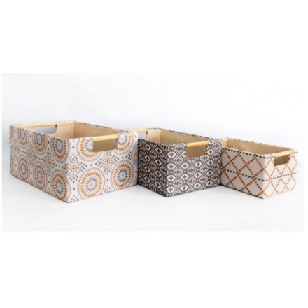 Decorative Square Set of Baskets 