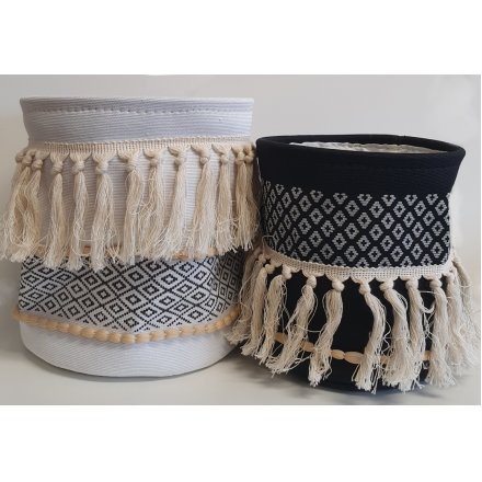  Bring a trending tone to your home interior with this Luxe set of fabric storage baskets, 