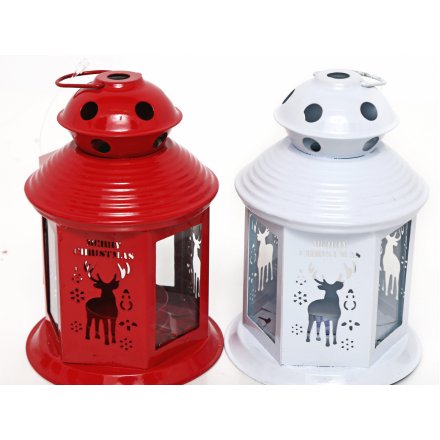 Red/White Christmas Lanterns 